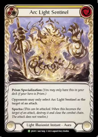 Arc Light Sentinel YELLOW JDG011-CF - Judge Pack - Season 1 - Flesh and blood card
