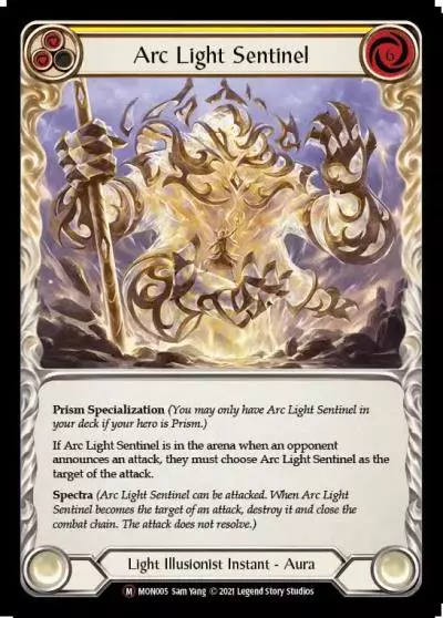 Arc Light Sentinel YELLOW U-MON005-RF - Monarch - Unlimited - Flesh and blood card
