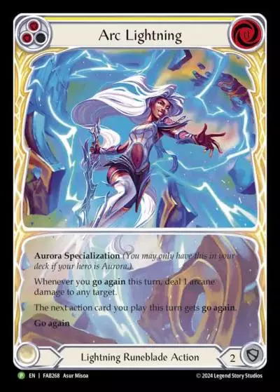 Arc Lightning YELLOW FAB268-RF - Calling - Rosetta - Flesh and blood card