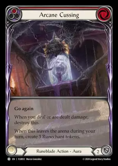Arcane Cussing RED FLR012 - Rosetta Blitz Deck - Florian - Flesh and blood card