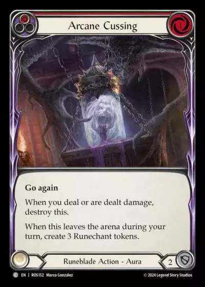 Arcane Cussing RED ROS152 - Rosetta - Flesh and blood card
