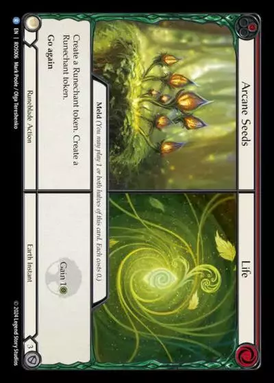 Arcane Seeds||Life RED ROS006 - Rosetta - Flesh and blood card