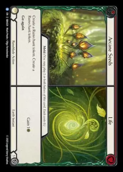 Arcane Seeds||Life SBA024 - Silver Age Chapter 3 - Briar - Flesh and blood card