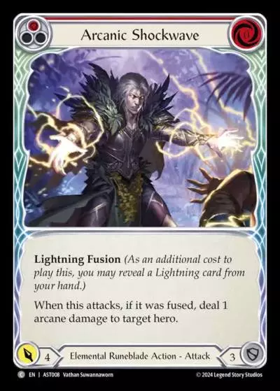 Arcanic Shockwave RED AST008 - Armory Deck - Aurora, Shooting Star - Flesh and blood card