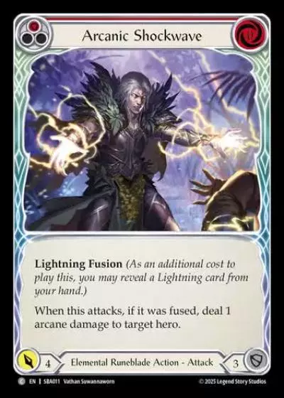 Arcanic Shockwave SBA011 - Silver Age Chapter 3 - Briar - Flesh and blood card