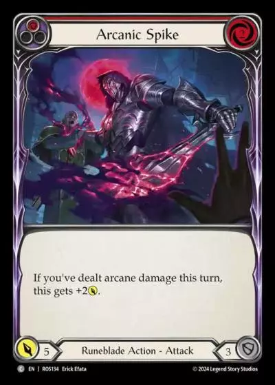 Arcanic Spike RED ROS134 - Rosetta - Flesh and blood card