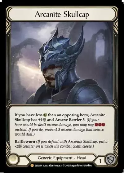 Arcanite Skullcap EVR154 - Everfest - Flesh and blood card
