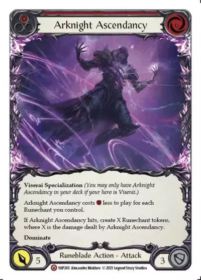 Arknight Ascendancy RED 1HP265 - History Pack 1 - Flesh and blood card