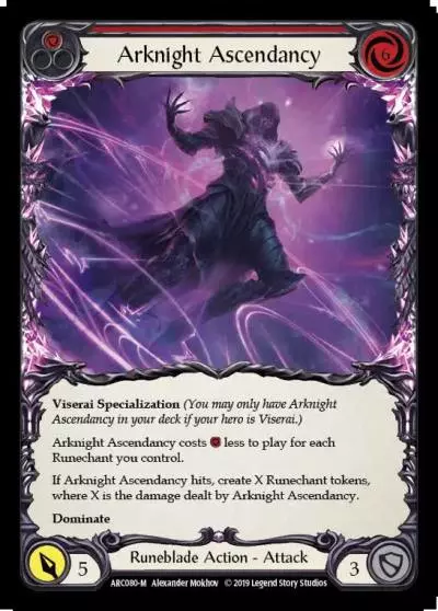 Arknight Ascendancy RED ARC080 - Arcane Rising - Flesh and blood card