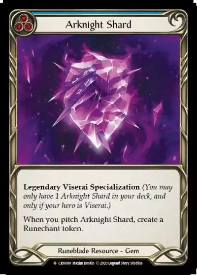 Arknight Shard BLUE CRU000-CF - Crucible of War - Flesh and blood card