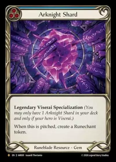 Arknight Shard IAR001 - Usurp the Shadow Throne - Flesh and blood card
