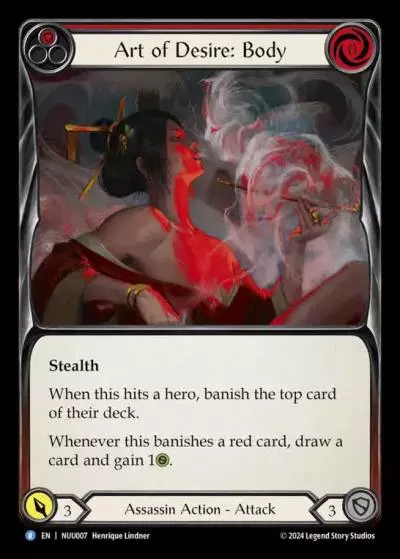 Art of Desire: Body RED NUU007 - Nuu - Blitz Deck - Flesh and blood card