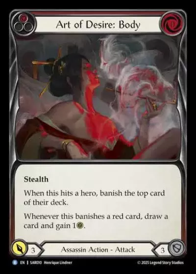 Art of Desire: Body SAR010 - Silver Age Chapter 2 - Arakni, Web of Deceit - Flesh and blood card