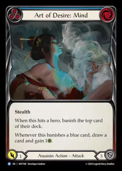 Art of Desire: Mind BLUE MST108 - Part the Mistveil - Flesh and blood card