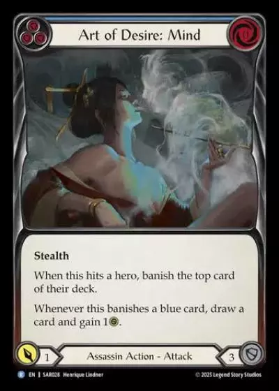 Art of Desire: Mind SAR028 - Silver Age Chapter 2 - Arakni, Web of Deceit - Flesh and blood card