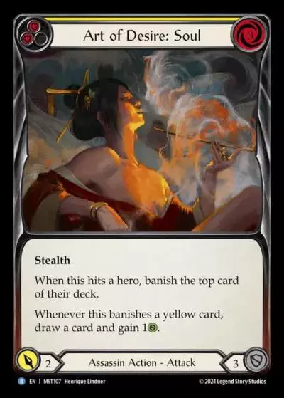 Art of Desire: Soul YELLOW MST107 - Part the Mistveil - Flesh and blood card