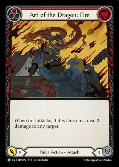 Art of the Dragon: Fire RED HNT075 - The Hunted - Flesh and blood card