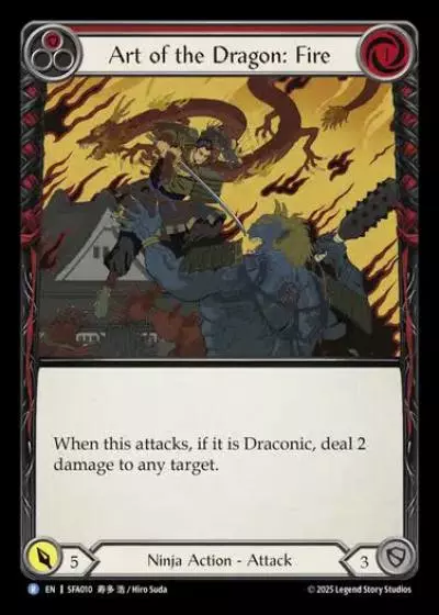 Art of the Dragon: Fire SFA010 - Silver Age Chapter 2 - Fai - Flesh and blood card