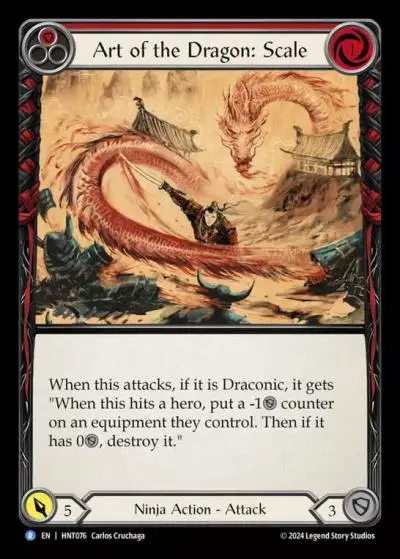 Art of the Dragon: Scale RED HNT076 - The Hunted - Flesh and blood card