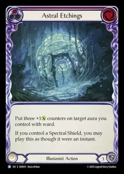 Astral Etchings SEN013 - Silver Age Chapter 2 - Enigma - Flesh and blood card