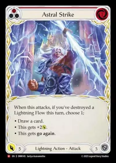 Astral Strike OMN145 - Omens of the Third Age - Flesh and blood card