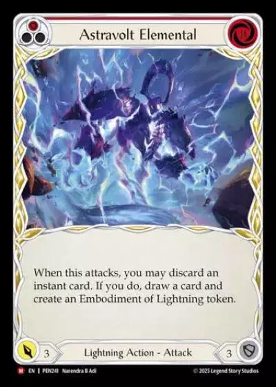 Astravolt Elemental PEN241 - Compendium of Rathe - Flesh and blood card