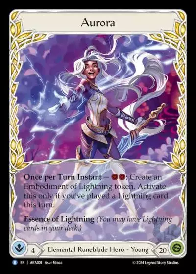 Aurora AUA001-RF - Rosetta Blitz Deck - Aurora - Flesh and blood card