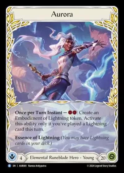 Aurora AUR001-RF - 1st Strike - Aurora - Flesh and blood card