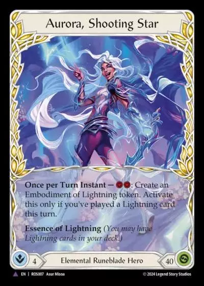 Aurora, Shooting Star ROS007-MV - Rosetta - Flesh and blood card