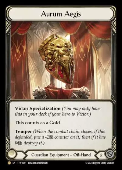 Aurum Aegis HVY051-RF - Heavy Hitters - Flesh and blood card