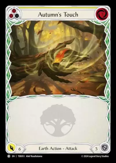 Autumn's Touch YELLOW TER013 - 1st Strike - Terra - Flesh and blood card