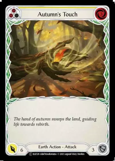 Autumn's Touch YELLOW U-ELE129 - Tales of Aria - Unlimited - Flesh and blood card