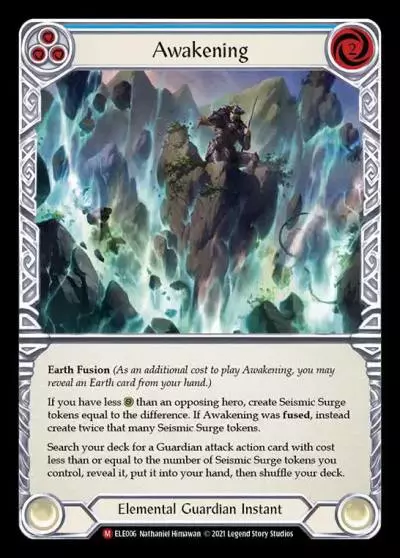 Awakening BLUE ELE006 - Tales of Aria - Flesh and blood card