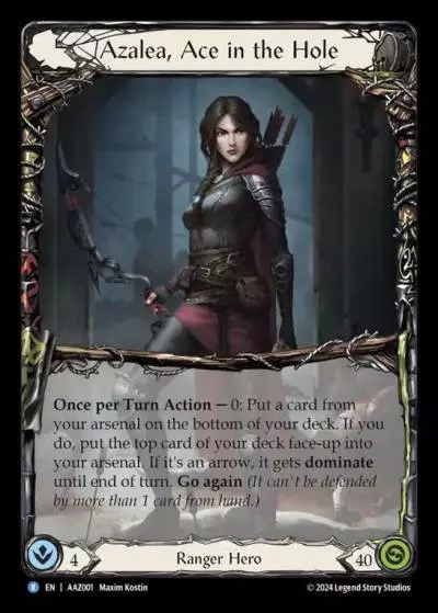 Azalea, Ace in the Hole AAZ001 - Armory Deck - Azalea, Ace in the Hole - Flesh and blood card