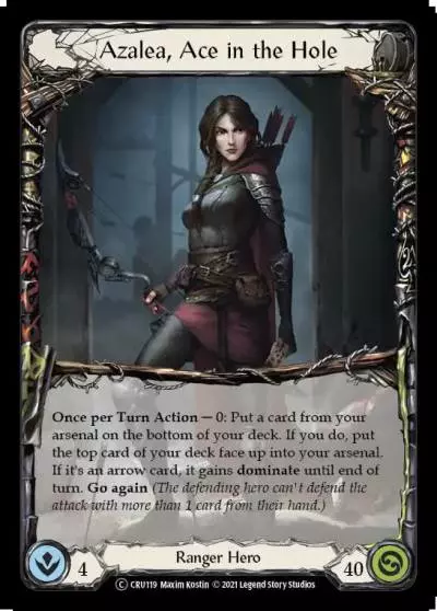 Azalea, Ace in the Hole U-CRU119 - Crucible of War - Unlimited - Flesh and blood card
