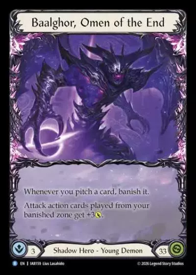Baalghor, Omen of the End IAR159-RF - Pre-release - Usurp the Shadow Throne - Flesh and blood card