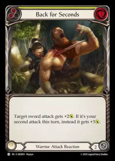 Back for Seconds DDD011 - Dorinthea Demo Deck - Flesh and blood card