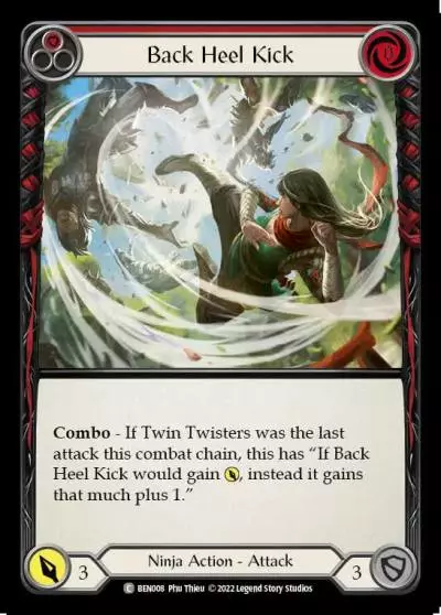 Back Heel Kick RED BEN008 - Benji - Blitz Deck - Flesh and blood card