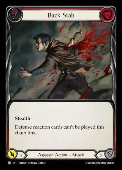 Back Stab RED HNT029 - The Hunted - Flesh and blood card