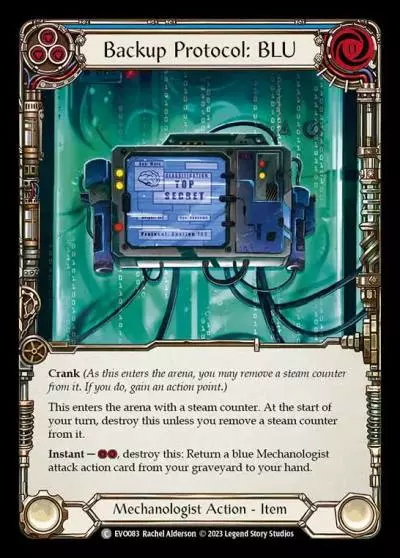 Backup Protocol: BLU BLUE EVO083 - Bright Lights - Flesh and blood card