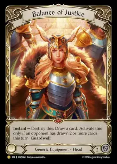 Balance of Justice ANQ004-RF - Compendium of Rathe - Antiquity Pack - Flesh and blood card