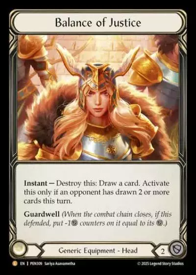 Balance of Justice PEN309 - Compendium of Rathe - Flesh and blood card
