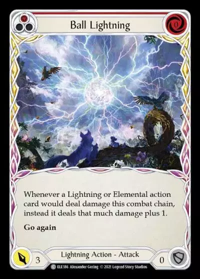 Ball Lightning RED ELE186 - Tales of Aria - Flesh and blood card
