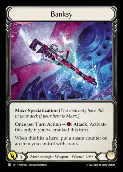 Banksy AMX002 - Armory Deck - Maxx 'The Hype' Nitro - Flesh and blood card