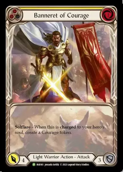 Banneret of Courage YELLOW FAB161-RF - Calling - Dusk till Dawn - Flesh and blood card