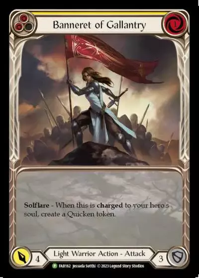 Banneret of Gallantry YELLOW FAB162-RF - Calling - Dusk till Dawn - Flesh and blood card