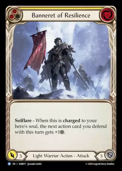Banneret of Resilience YELLOW ASB017 - Armory Deck - Ser Boltyn, Breaker of Dawn - Flesh and blood card