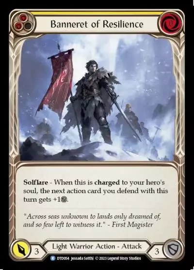 Banneret of Resilience YELLOW DTD054 - Dusk till Dawn - Flesh and blood card