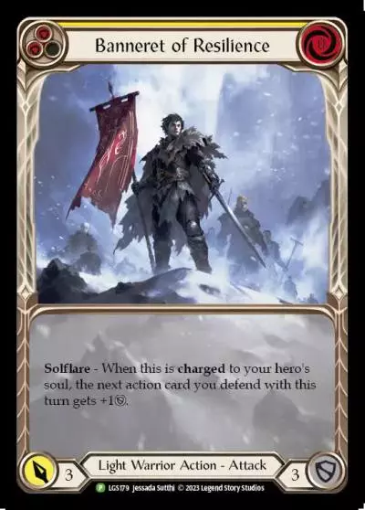 Banneret of Resilience YELLOW LGS179-RF - Buy-a-Box - Dusk till Dawn - Flesh and blood card