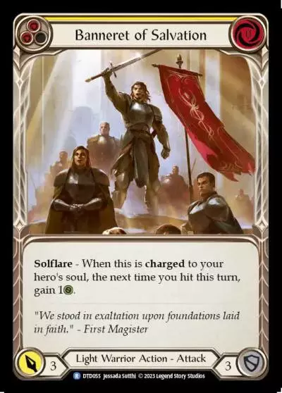 Banneret of Salvation YELLOW DTD055 - Dusk till Dawn - Flesh and blood card